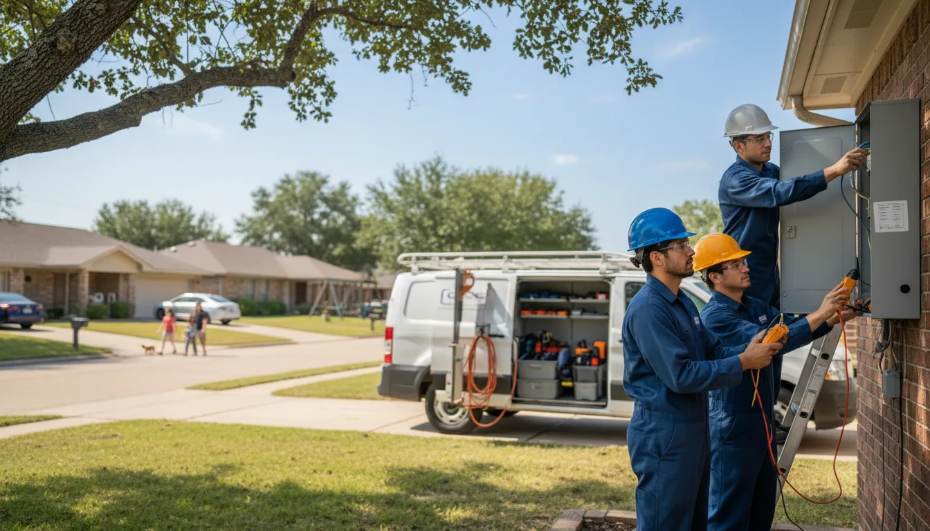 Certified electrician providing emergency electrical services in Glenville, MN